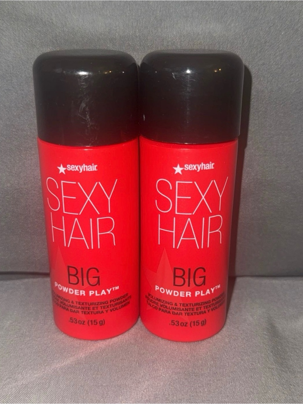 Big Sexy Hair Powder Play Volumizing & Texturizing Powder .53 oz PACK OF 2 NEW!